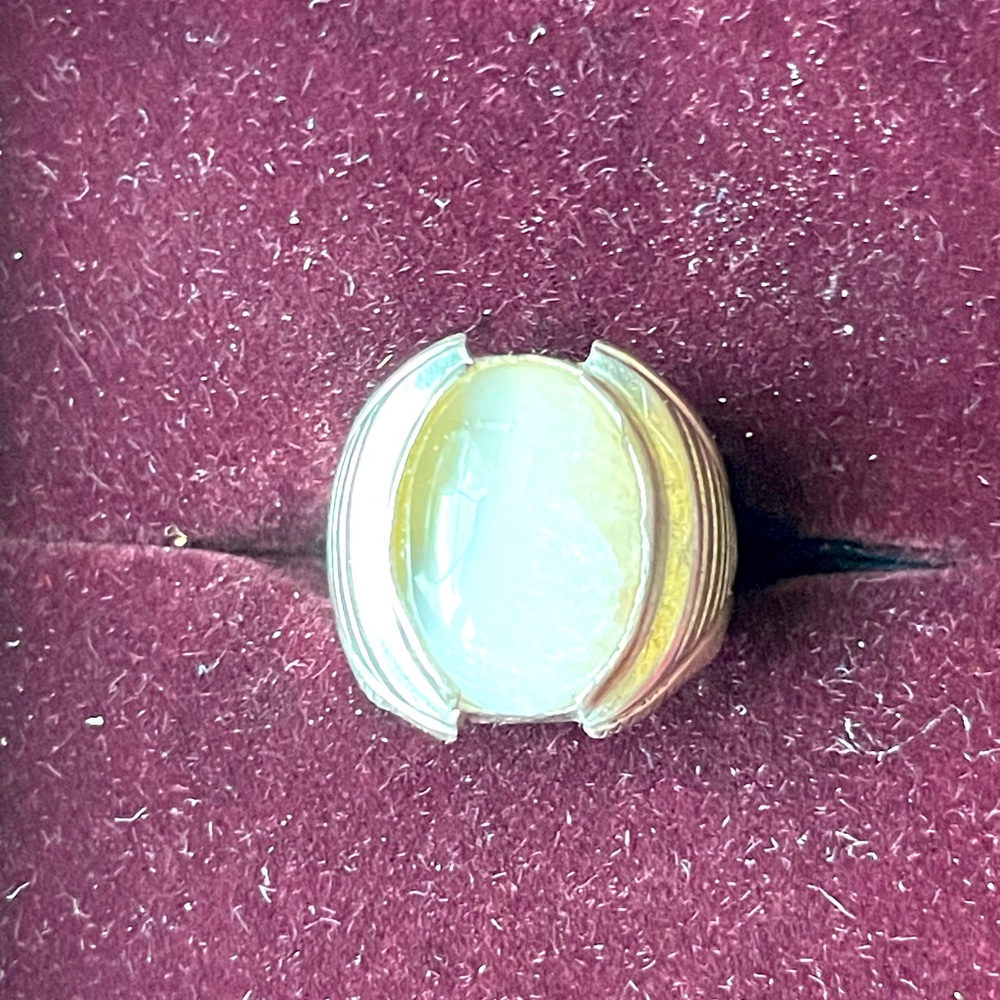 Silver Moonstone Ring - image 1